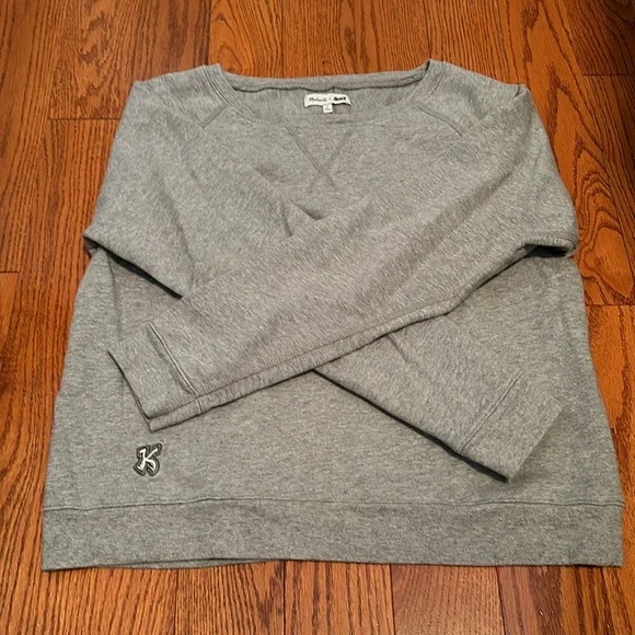 NWOT Madewell Daryl K Crewneck Sweatshirt Women's Small Solid Gray - Picture 5 of 7